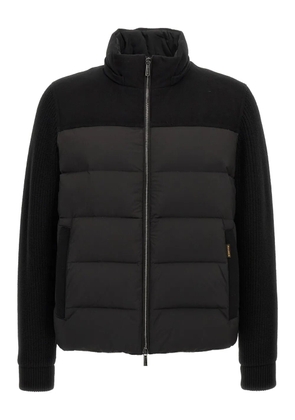 Moorer Allori padded hooded jacket - Black