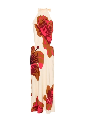 Johanna Ortiz Best of Times midi dress - Neutrals