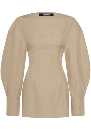 Jacquemus Le robe chemise Casaco dress - Neutrals