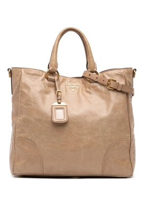 Prada Pre-Owned 2010-2025 Vitello Shine satchel - Brown