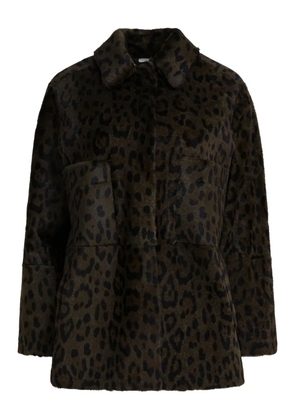 FURLING BY GIANI leopard pockets coat - Brown