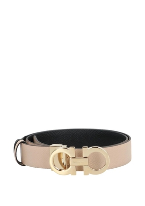 Ferragamo Gancini reversible leather belt - Neutrals