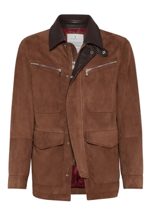 Brunello Cucinelli suede jacket - Brown