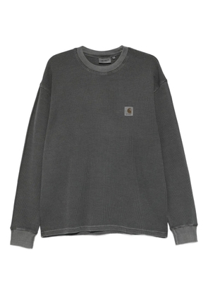 Carhartt WIP logo-patch long-sleeves T-shirt - Black