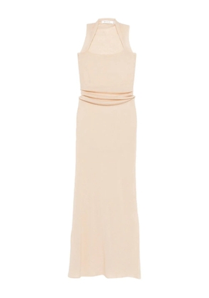 Aya Muse gathered maxi dress - Neutrals