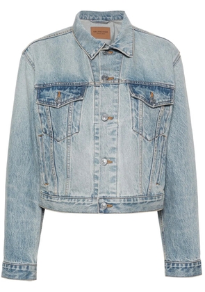 Balenciaga washed-denim jacket - Blue