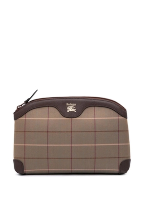 Burberry Pre-Owned 20th Century Vintage Check Canvas clutch bag - Brown