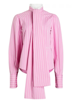 Patou Lavallière striped blouse - Pink