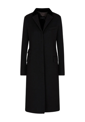 Emporio Armani single-breasted coat - Black