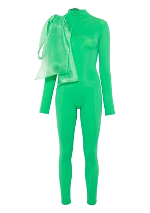 Atu Body Couture organza-bow jumpsuit - Green