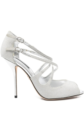 Dolce & Gabbana Pre-Owned strappy buckle sandals - Silver