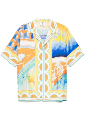 Casablanca Surreal Pool shirt - Orange