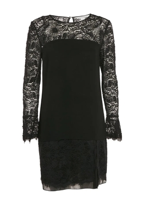 Diane Von Furstenberg Vintage Lavana lace-trim dress - Black