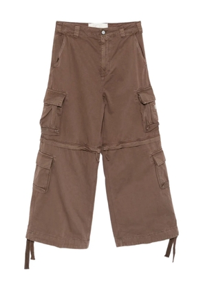 ERL layered cargo trousers - Brown