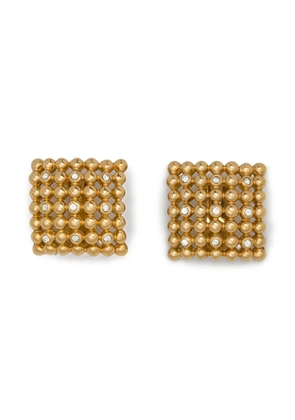 Christian Dior Pre-Owned 1990s beaded earrings - Gold