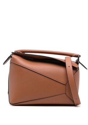 LOEWE small Puzzle leather bag - Brown