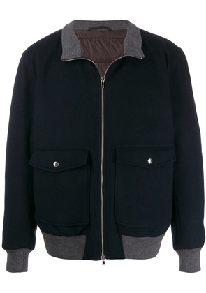Barba padded interior jacket - Blue