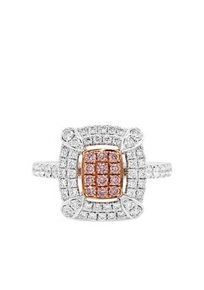 HYT Jewelry 18K white gold and platinum diamond ring - Silver