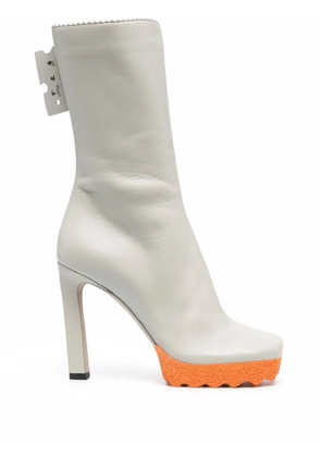 Off-White Sponge 110mm ankle boots - Grey