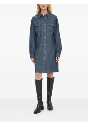Bruuns Bazaar collared mini shirt dress - Blue