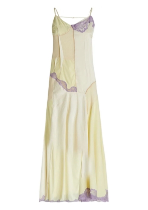 Sportmax lace-detail dress - Yellow