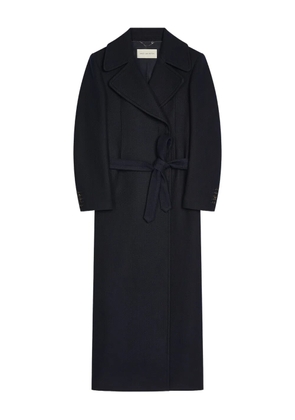 DRIES VAN NOTEN double-breasted belted coat - Blue