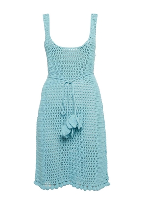 Burberry Pre-Owned Crochet Belt Dress - Blue