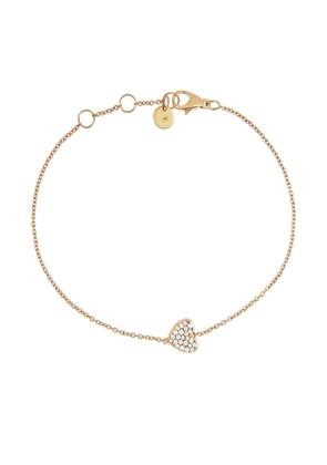 ALINKA 18K rose gold Caviar heart diamond bracelet - Pink