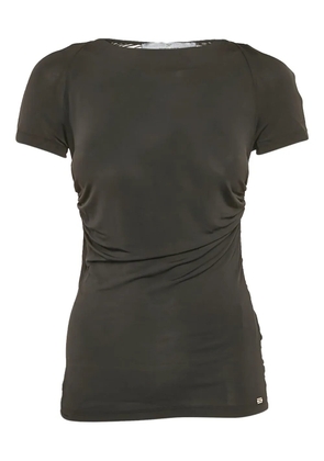 Elisabetta Franchi pre-owned ruched short-sleeve top - Green
