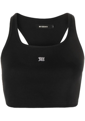 MISBHV The M logo-embroidered top - Black