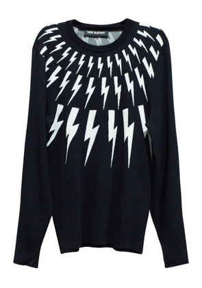 Neil Barrett Fair Isle knitted sweater - Black