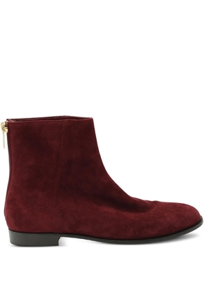Jimmy Choo Pre-Owned suede ankle boots - Red