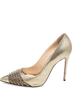 Christian Louboutin Pre-Owned 110mm Bareta heeled pumps - Gold