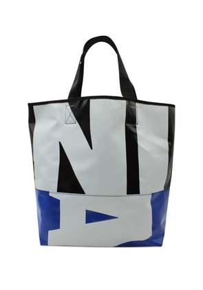 Marni Pre-Owned logo-print tote bag - Blue