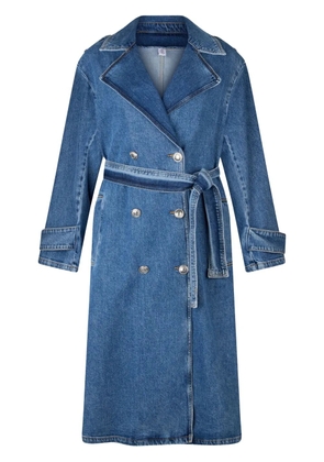 LIU JO denim trench coat - Blue