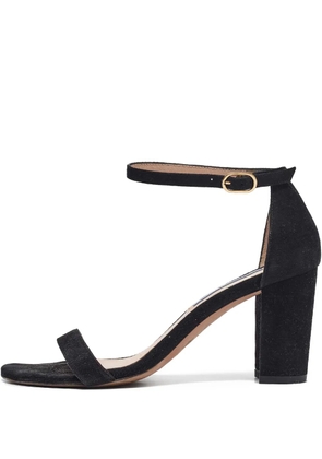 Stuart Weitzman 80mm pre-owned block-heel ankle-strap sandals - Black