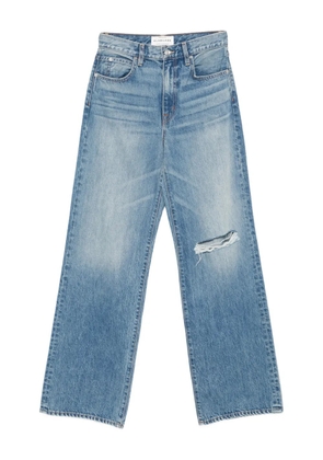 SLVRLAKE distressed wide-leg jeans - Blue