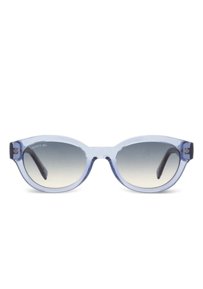 Lacoste oval wire-core sunglasses - Blue