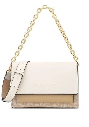 TOUS chain-strap two-tone cross body bag - White