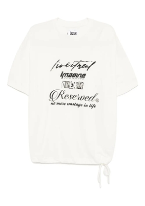 izzue graphic T-shirt - Neutrals