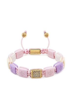 Nialaya Jewelry Ceramic Flatbead bracelet - Pink