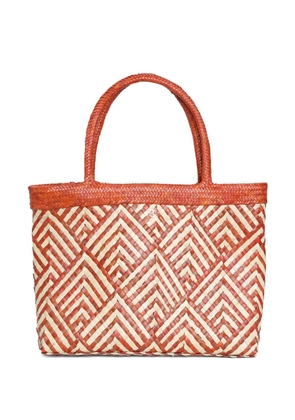 Brigitte Bahia straw beach bag - Orange