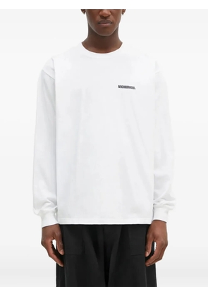 Neighborhood logo-print long-sleeve T-shirt - White