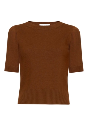 Oscar de la Renta virgin wool jumper - Brown