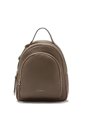 Coccinelle double-zip backpack - Brown