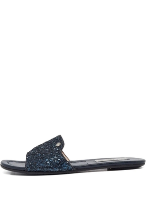 Jimmy Choo Pre-Owned leather flat sandals - Blue