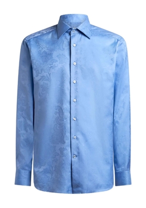ETRO jacquard floral shirt - Blue