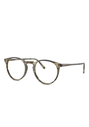 Oliver Peoples round-frame glasses - Brown
