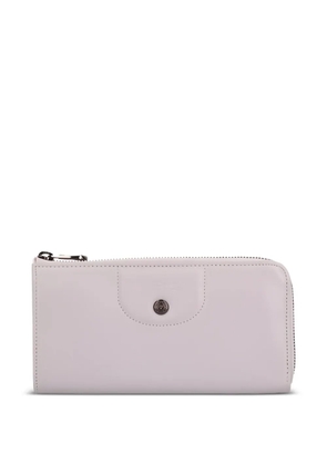 Longchamp zip-around leather wallet - Neutrals