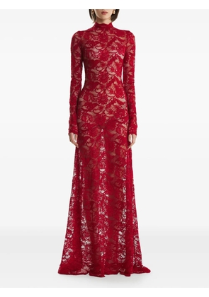 2310 STUDIO high-neck maxi dress - Red